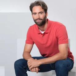 LIVING CRAFTS Kenley - Poloshirt Mineralrot Fashion