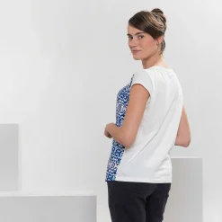 LIVING CRAFTS Klarissa - Blusenshirt Faules Blau Hot