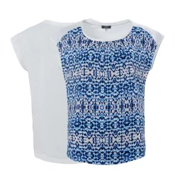 LIVING CRAFTS Klarissa - Blusenshirt Faules Blau Hot