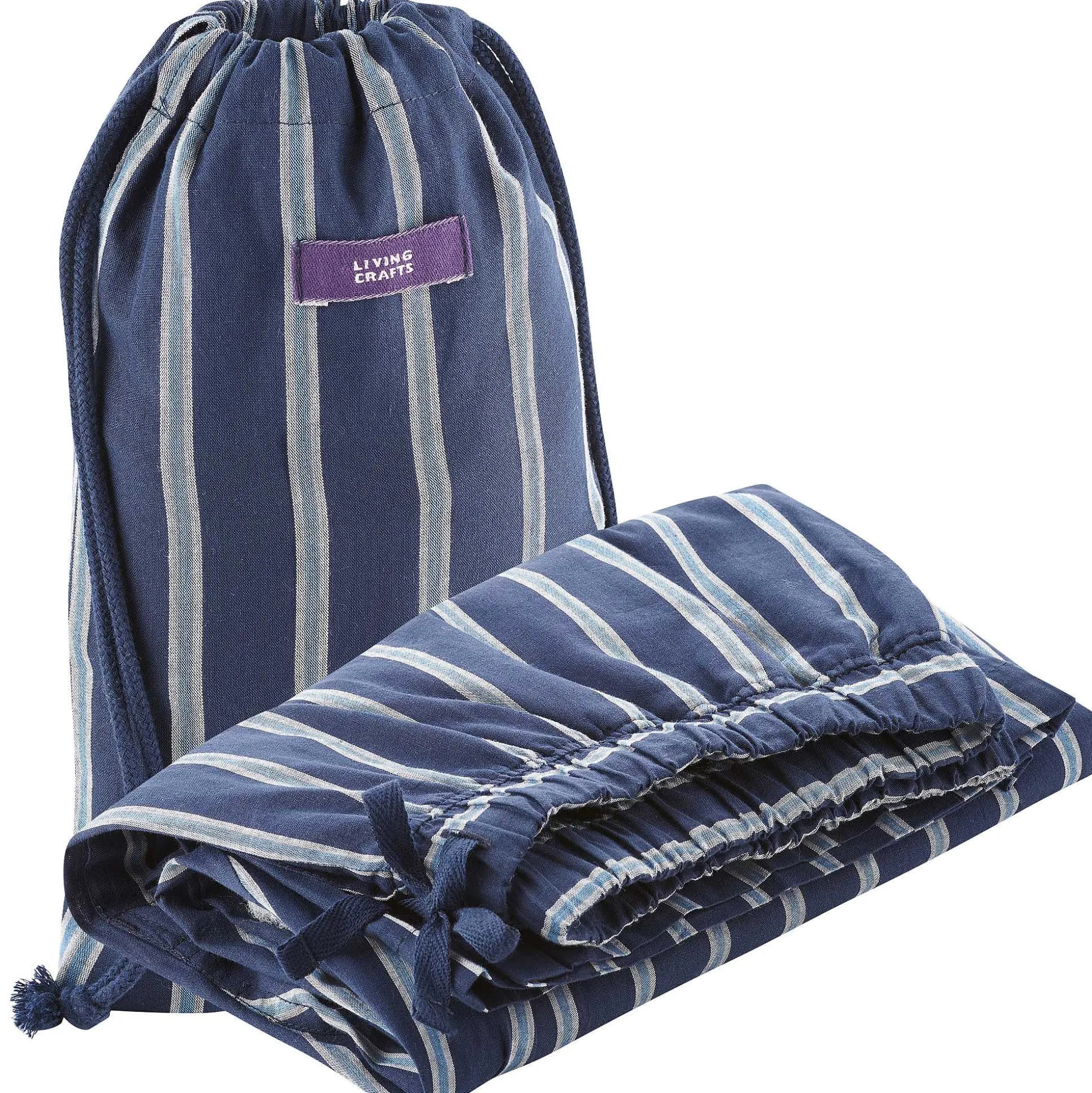 LIVING CRAFTS Klemens - Schlafhosen Marine/Azur Best Sale