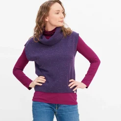 LIVING CRAFTS Lala - Weste Pflaume Flash Sale