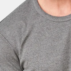 LIVING CRAFTS Leandro - Langarmshirt Graue Melange Cheap