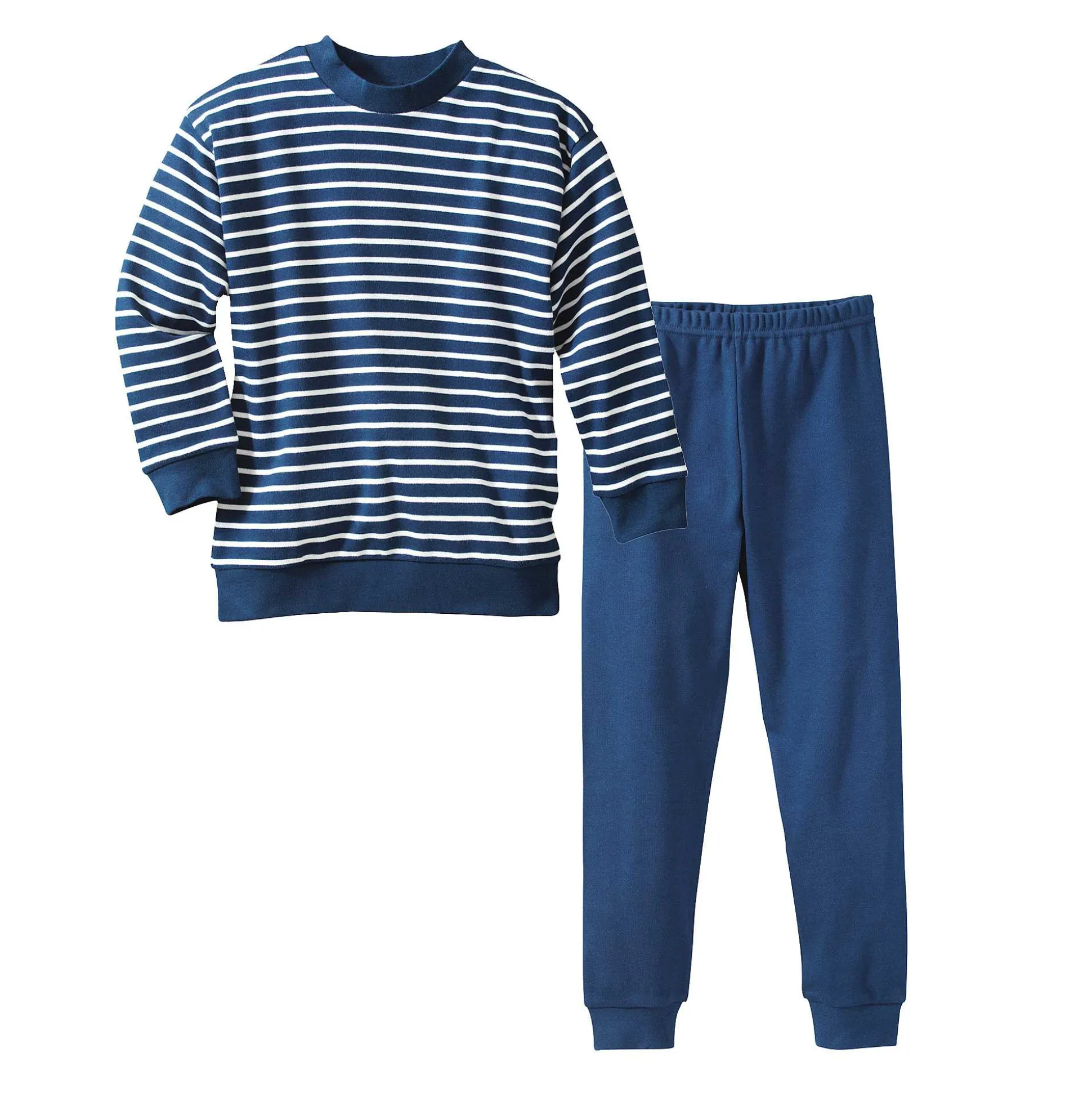 LIVING CRAFTS Lebendes Handwerk | Pyjama Weis/Marineblau Gestreift Sale