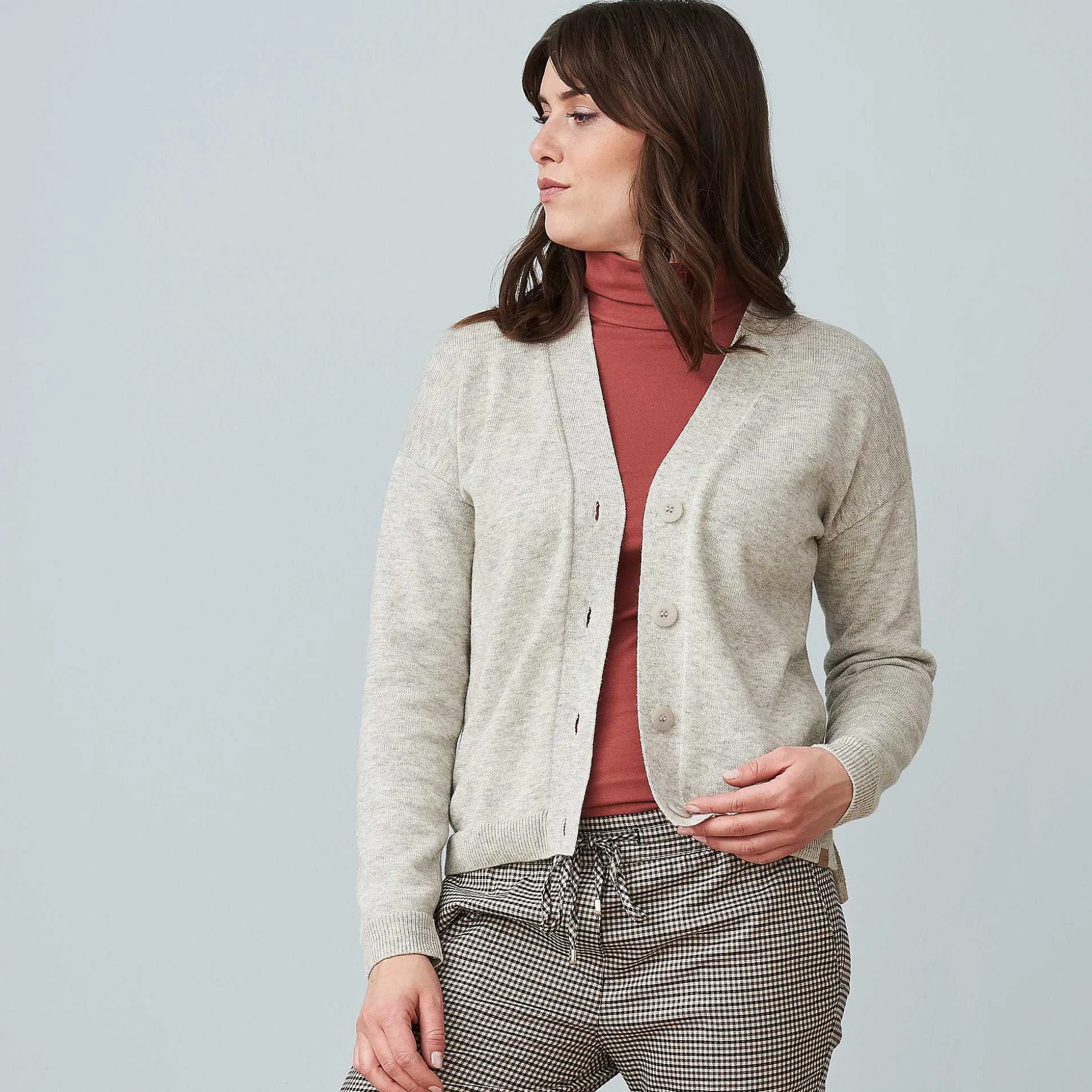 LIVING CRAFTS Lena - Coatigan Rauch Best Sale