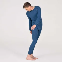 LIVING CRAFTS Liam - Langarmshirt Mittelblau Fashion