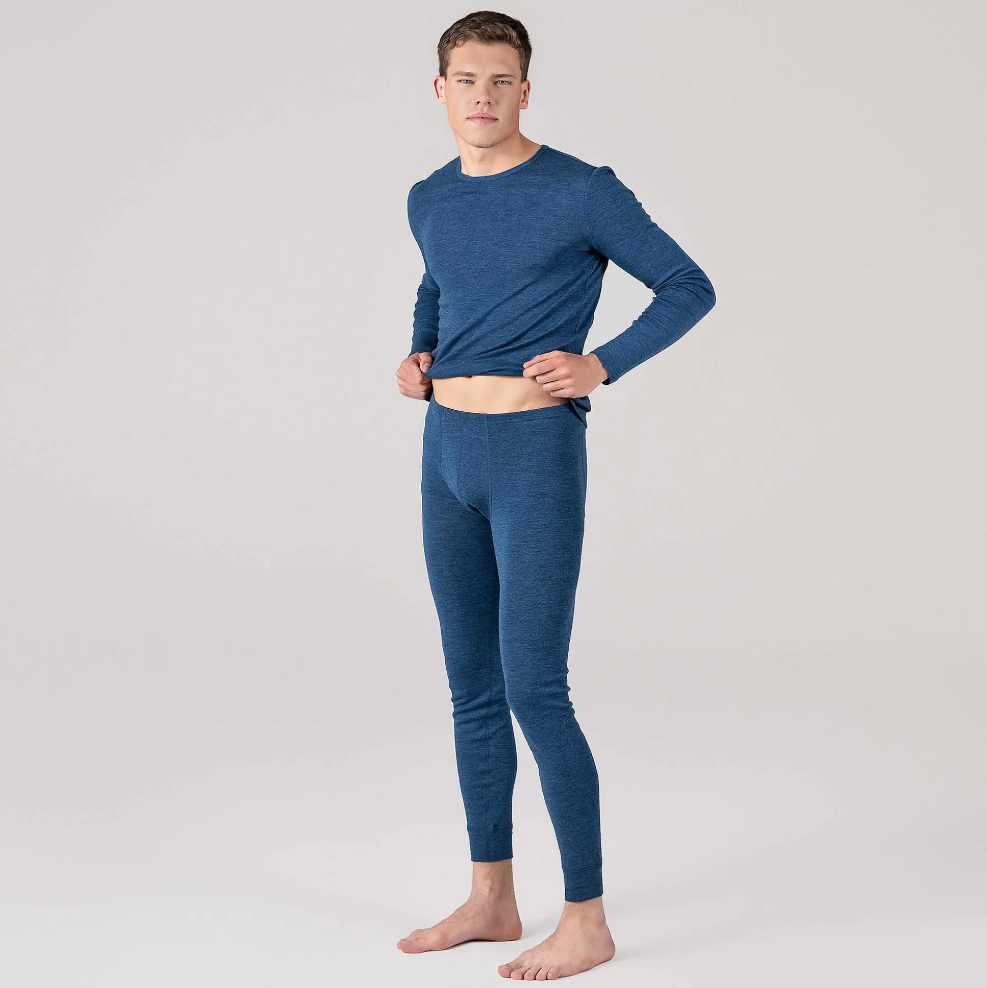 LIVING CRAFTS Linus - Long Johns Mittelblau Shop