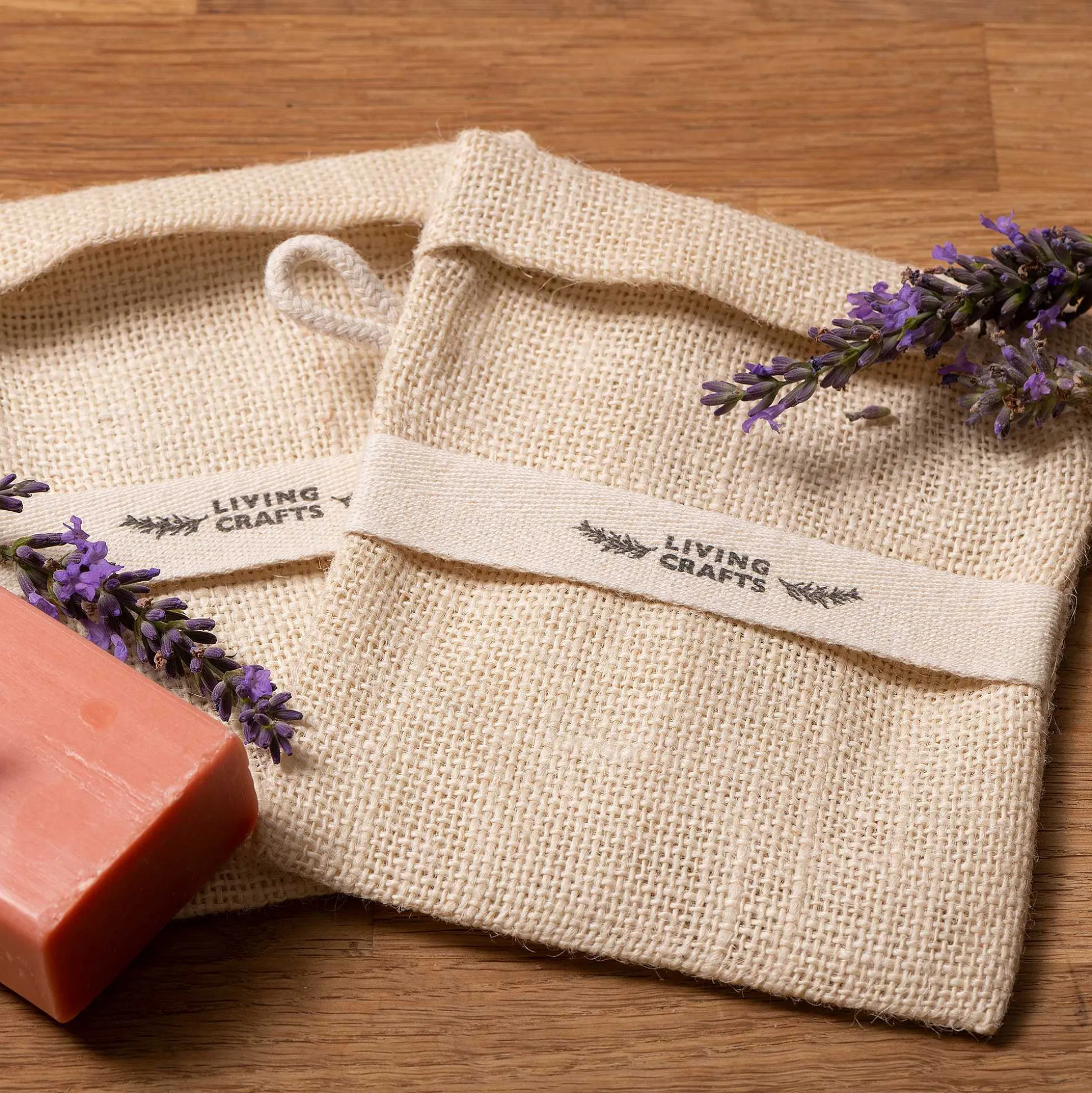 LIVING CRAFTS Matera - Seifensackchen, Vorteilspack 2 Stk. Naturlich Clearance