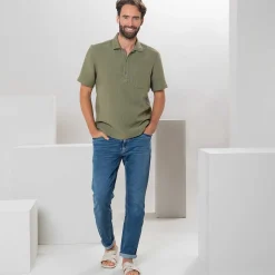 LIVING CRAFTS Miquel - Poloshirt Helles Khaki Store