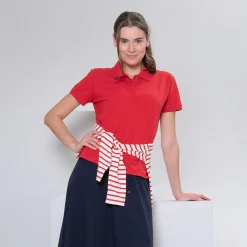 LIVING CRAFTS Morena - Poloshirt Echtes Rot Best