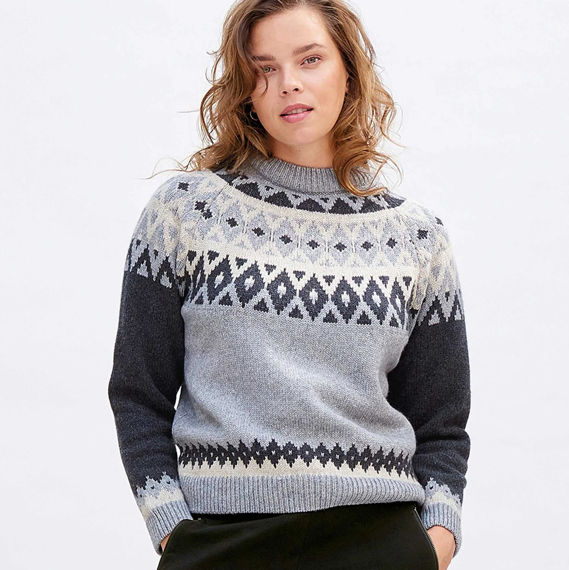 LIVING CRAFTS Naomi - Pullover Nordisches Muster Store