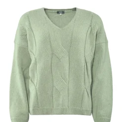 LIVING CRAFTS Neele - Pullover Nebeliges Grun Flash Sale