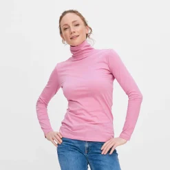 LIVING CRAFTS Nia - Rollkragenshirt Staubige Rose Fashion
