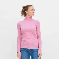 LIVING CRAFTS Nia - Rollkragenshirt Staubige Rose Fashion