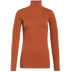 LIVING CRAFTS Nia - Rollkragenshirt Rost Outlet