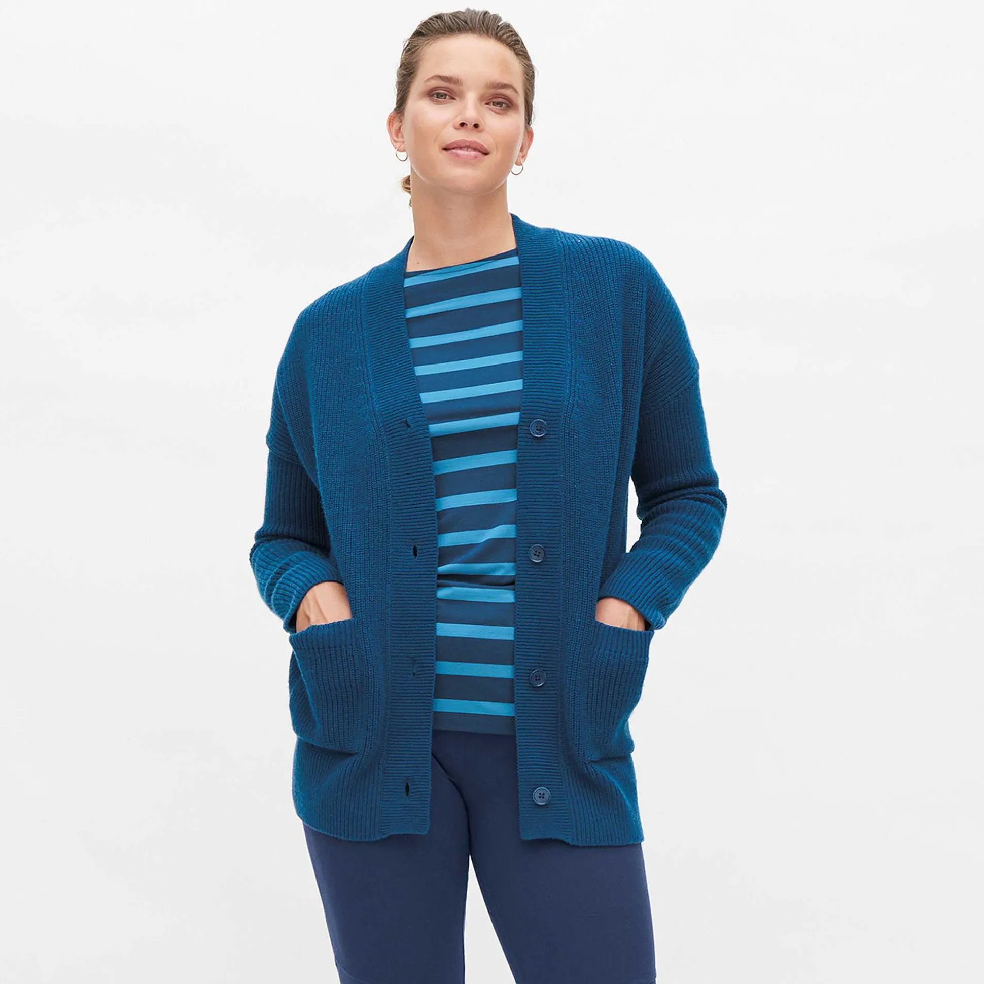 LIVING CRAFTS Nicole – Strickjacke Nordischer Fjord Best