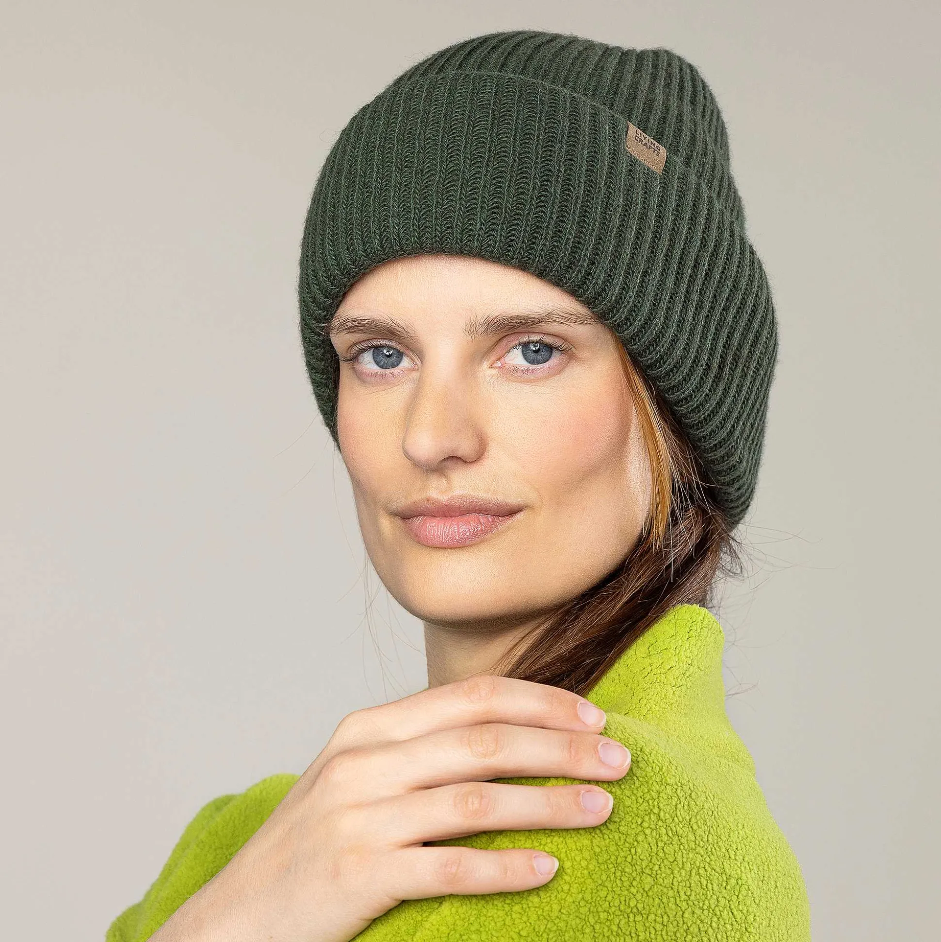 LIVING CRAFTS Nilay - Mutze Dunkles Oliv Online