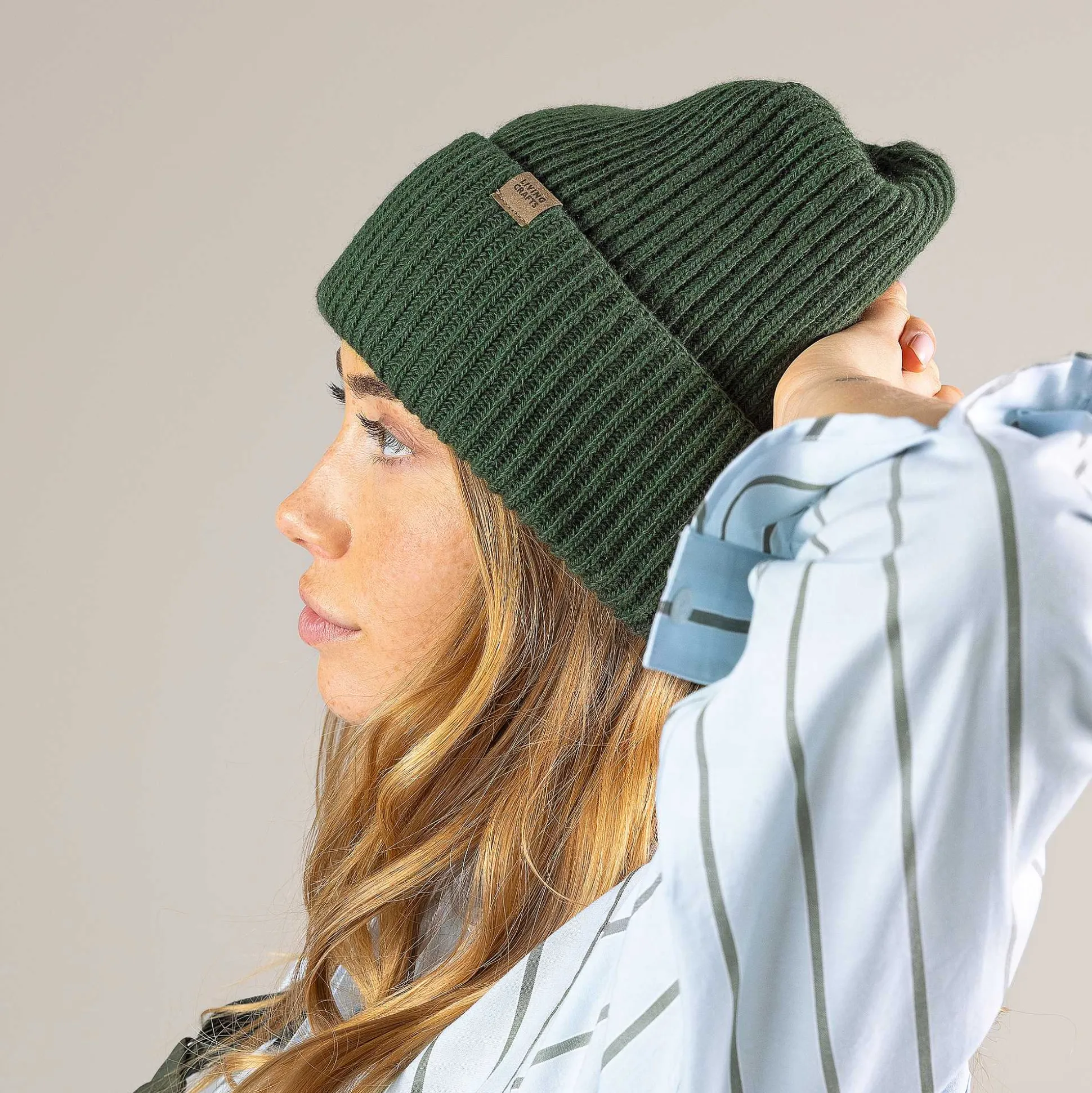 LIVING CRAFTS Nilay - Mutze Dunkles Oliv Online