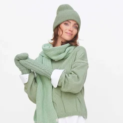 LIVING CRAFTS Nilay - Mutze Nebeliges Grun Outlet