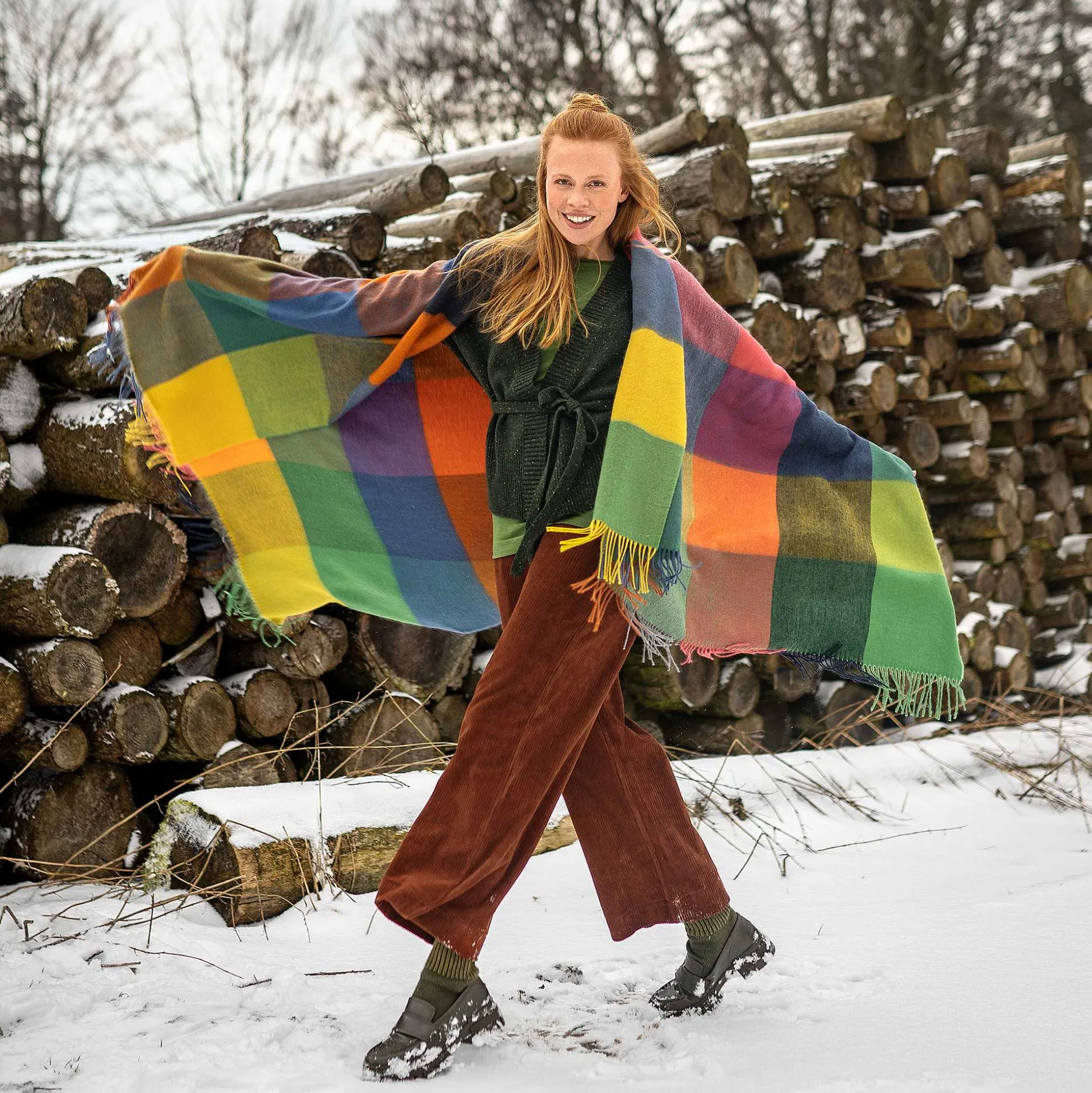 LIVING CRAFTS Nordlichter - Decke Mehrfarbig Cheap