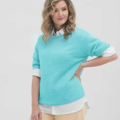 LIVING CRAFTS Odilia - Pullover Lagune New