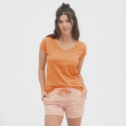 LIVING CRAFTS Okelani - Schlafshirt Aprikose Flash Sale