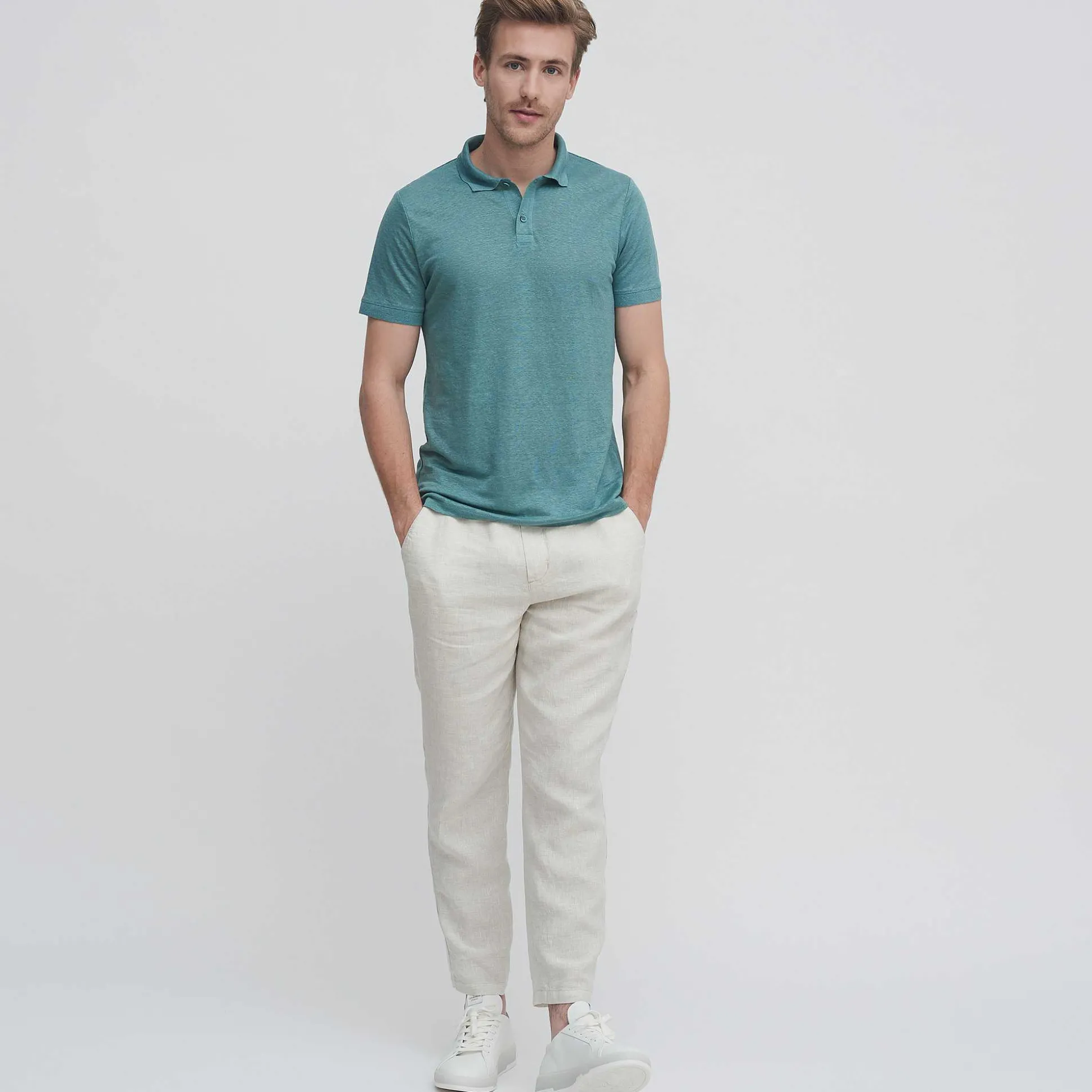 LIVING CRAFTS Oleg - Leinenhose Naturliches Leinen Shop