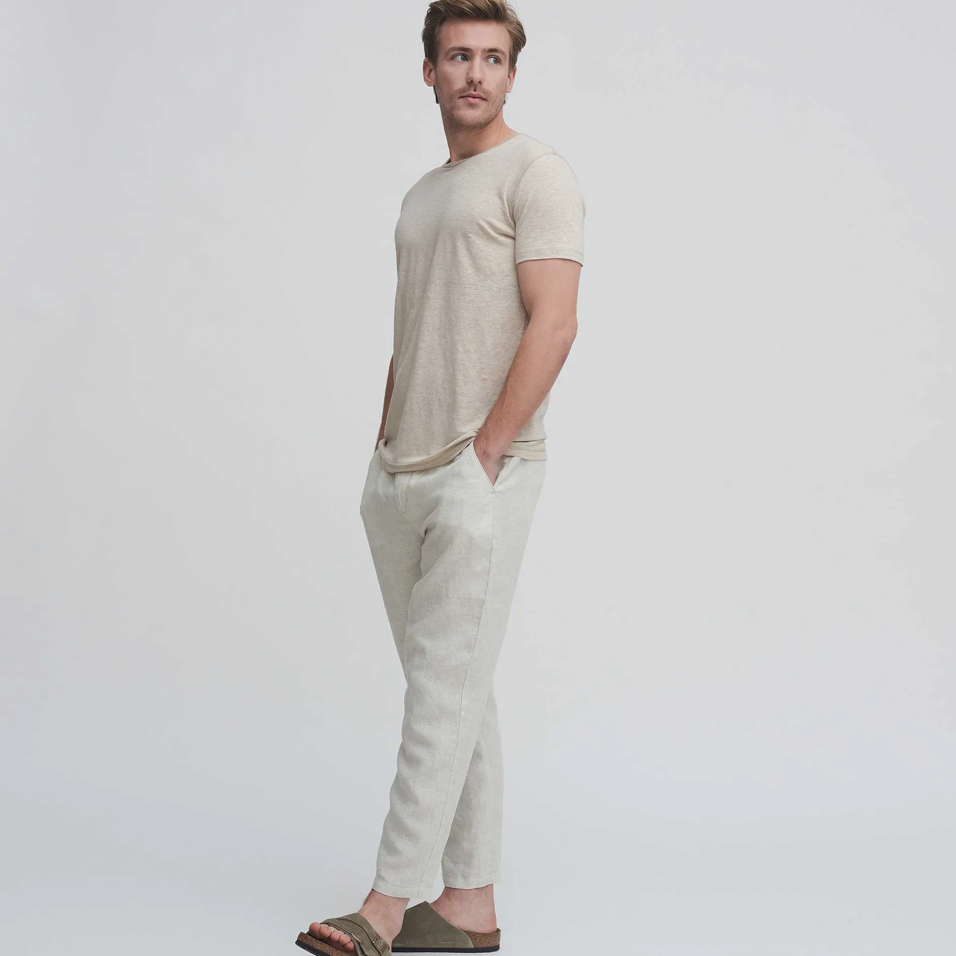 LIVING CRAFTS Oleg - Leinenhose Naturliches Leinen Shop