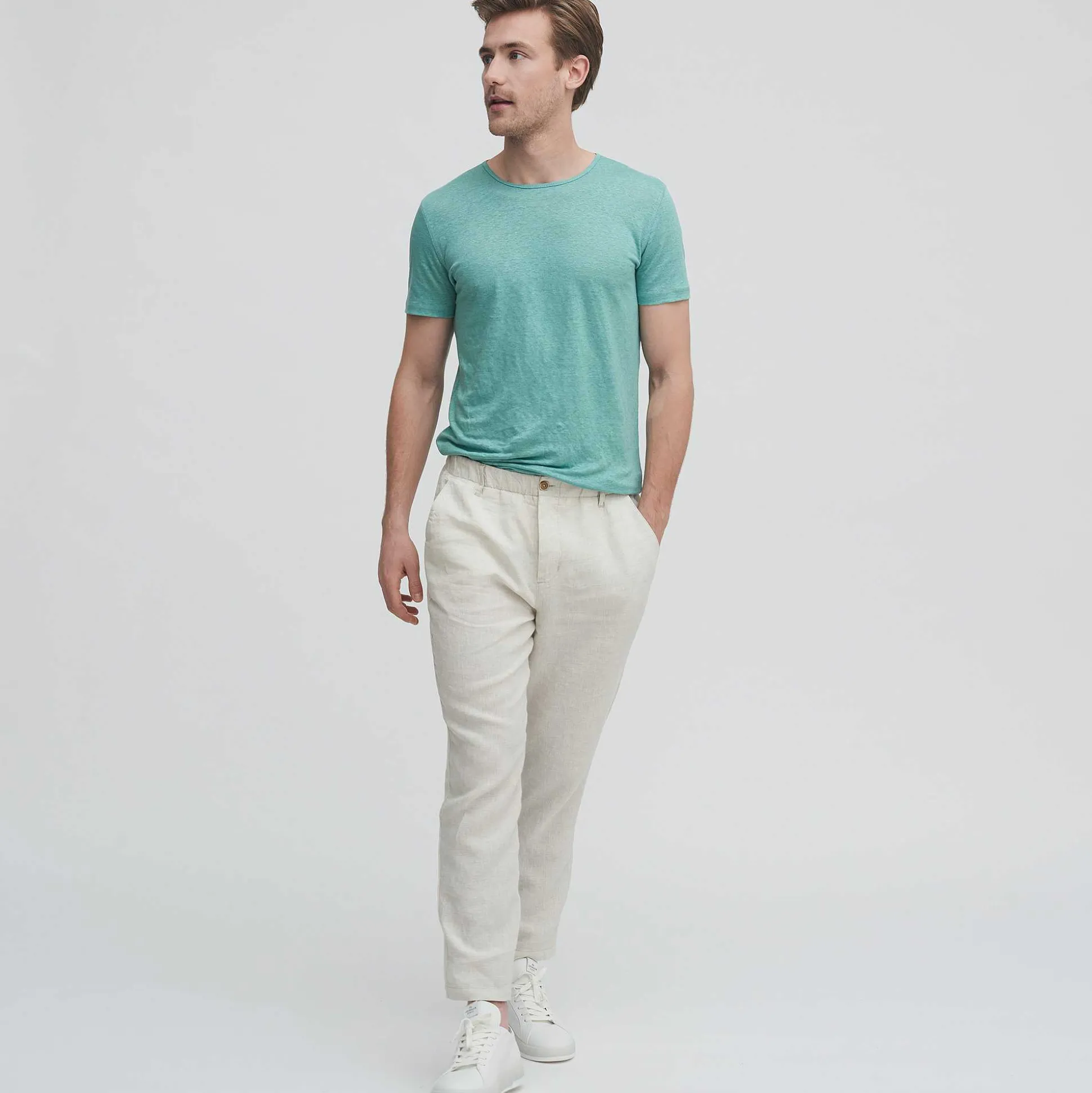 LIVING CRAFTS Oleg - Leinenhose Naturliches Leinen Shop