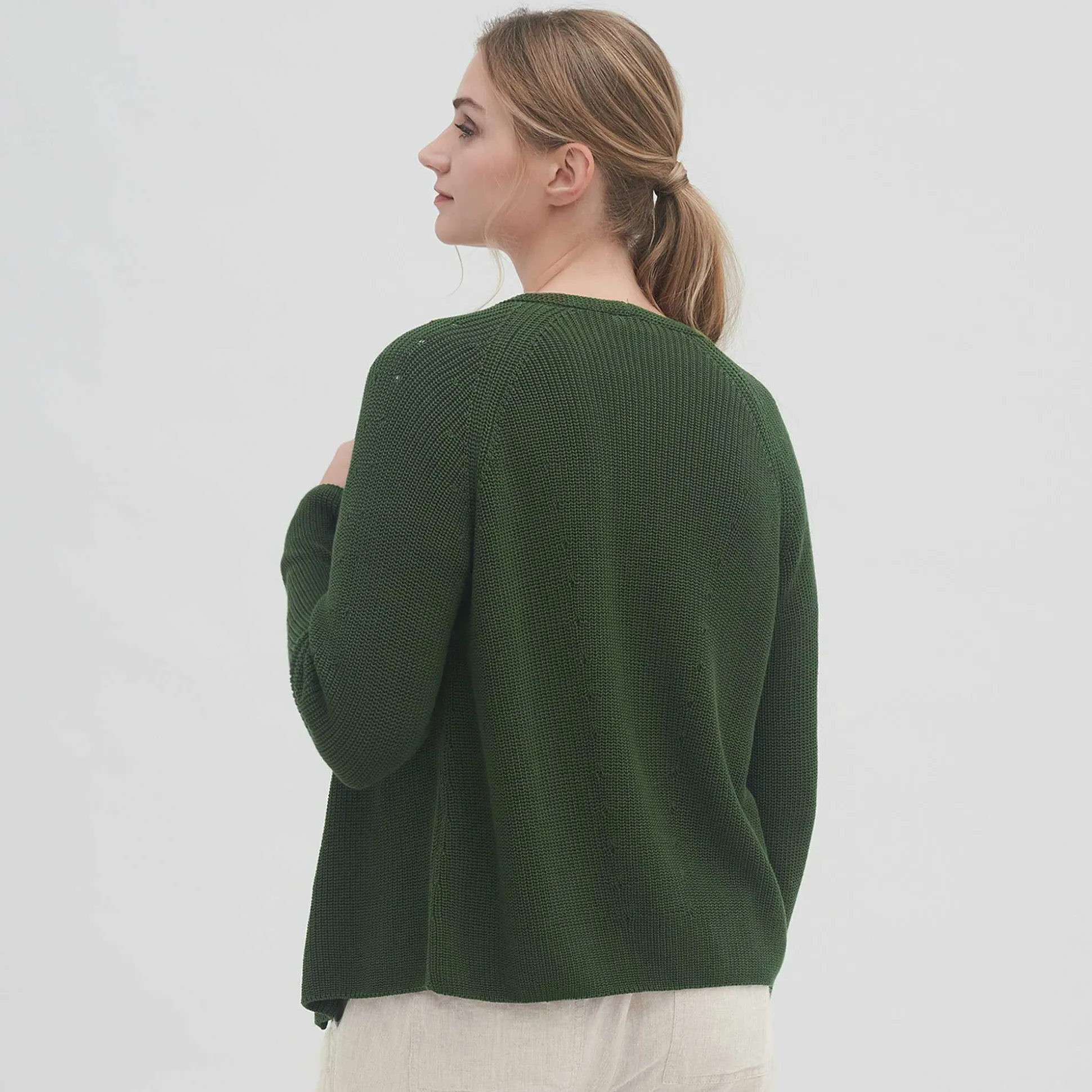 LIVING CRAFTS Olivia – Strickjacke Thymian Store