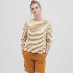 LIVING CRAFTS Ombra - Hemd Bernstein/Offwhite Cheap
