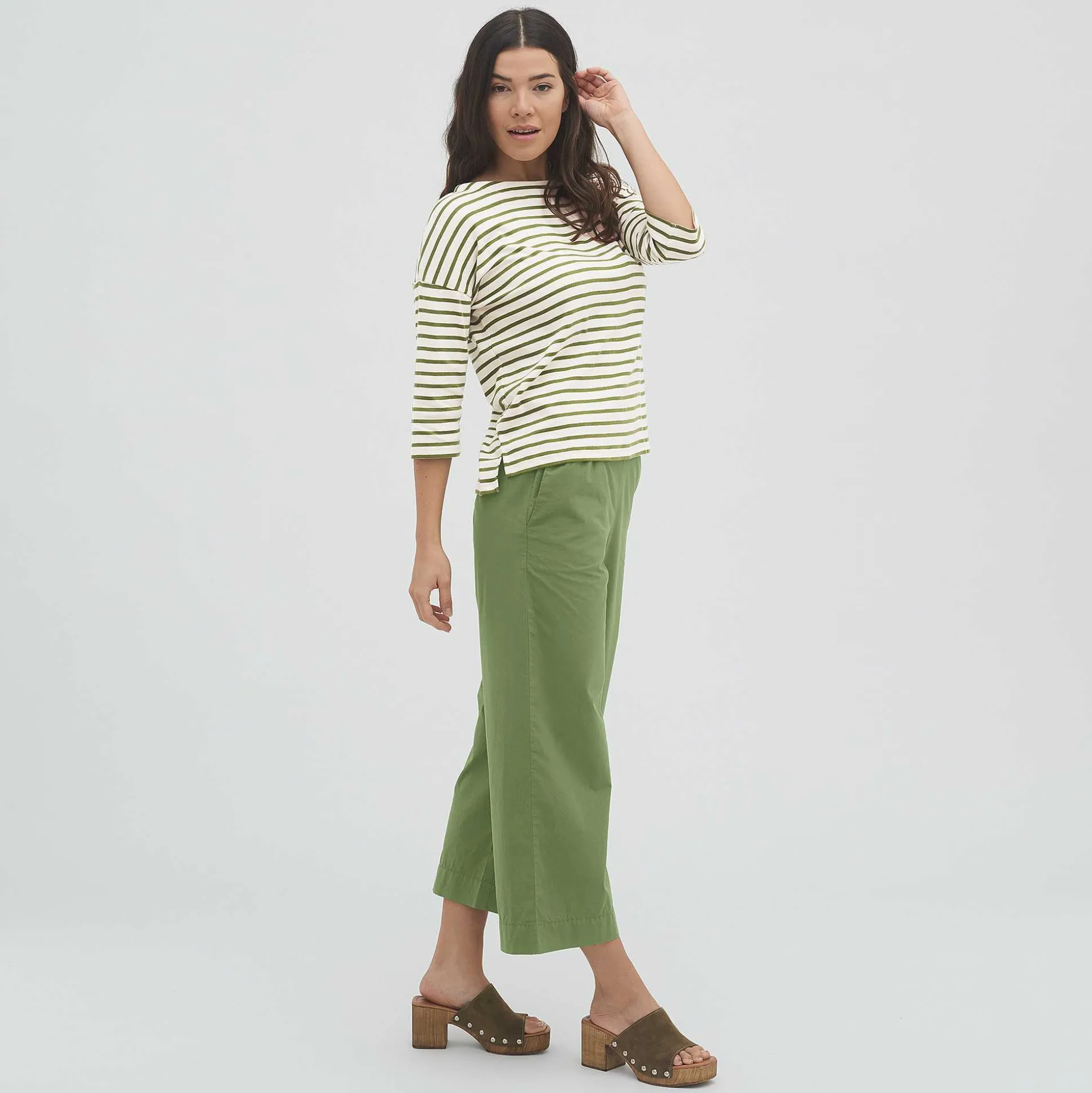 LIVING CRAFTS Ombra - Hemd Oliv/Offwhite Outlet