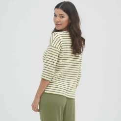 LIVING CRAFTS Ombra - Hemd Oliv/Offwhite Outlet