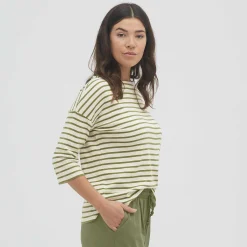LIVING CRAFTS Ombra - Hemd Oliv/Offwhite Outlet