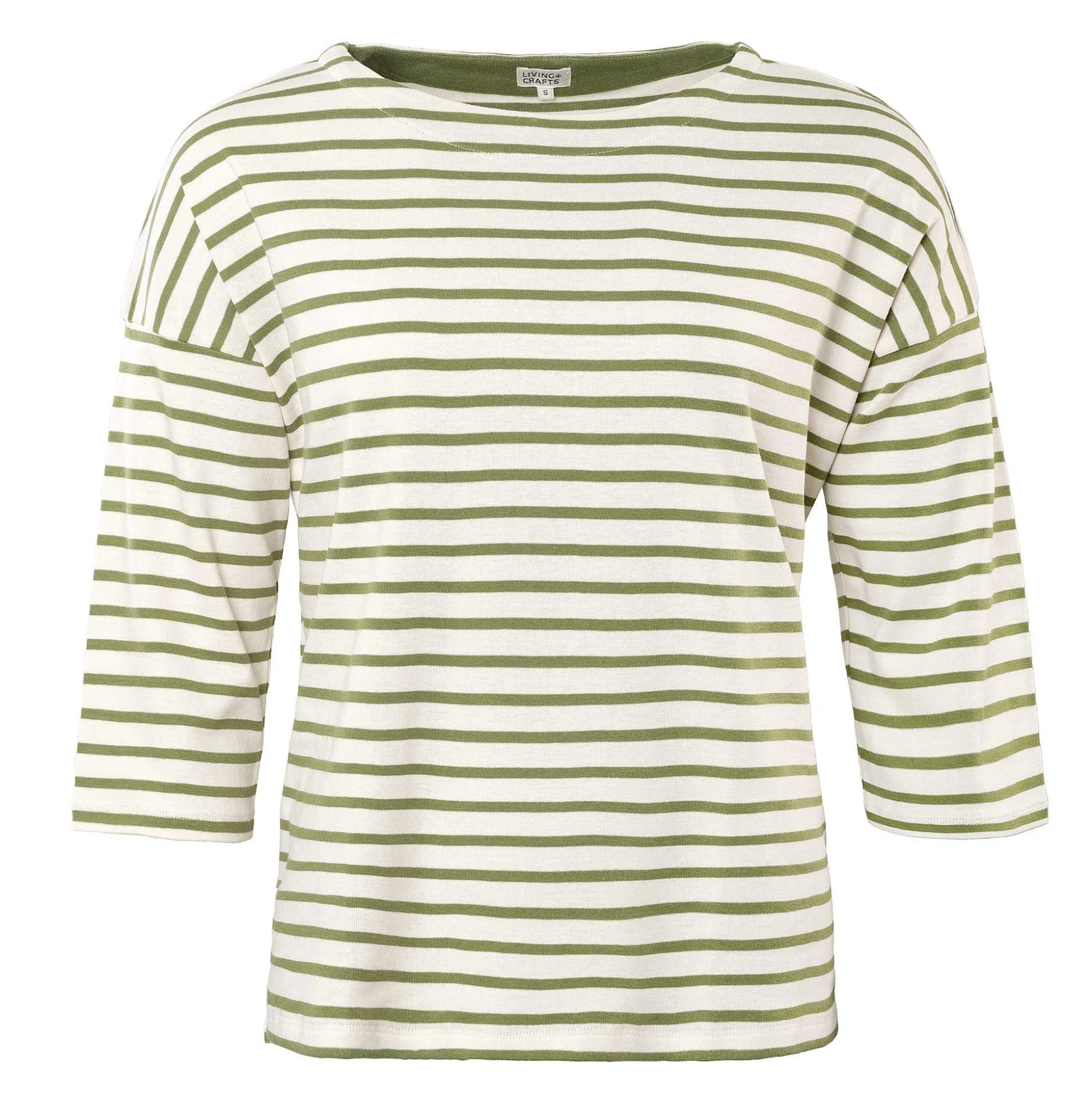 LIVING CRAFTS Ombra - Hemd Oliv/Offwhite Outlet