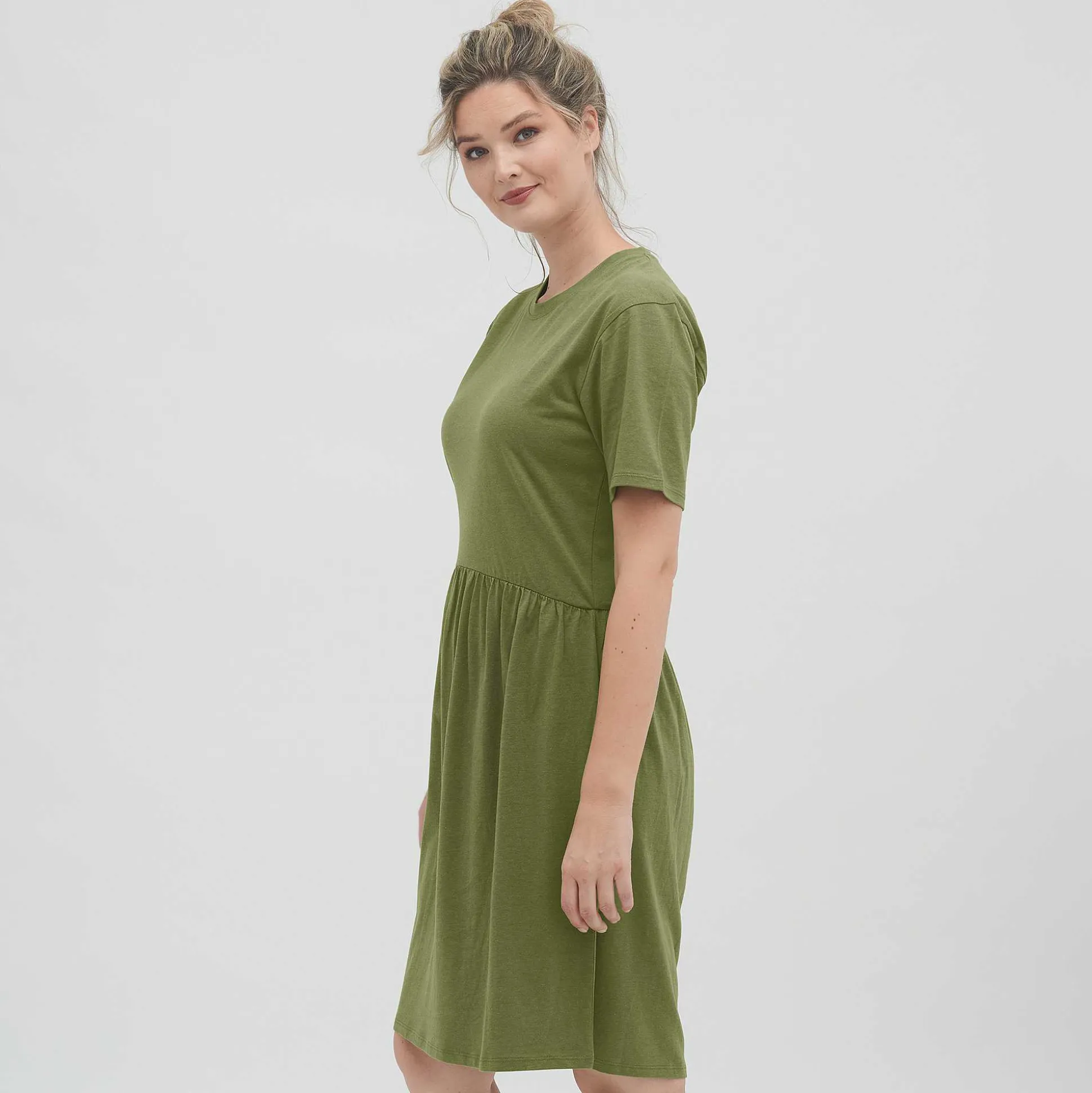 LIVING CRAFTS Onika - Kleid Olive Flash Sale