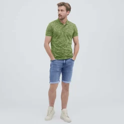 LIVING CRAFTS Onofrio - Poloshirt Blatter/Olive Best Sale