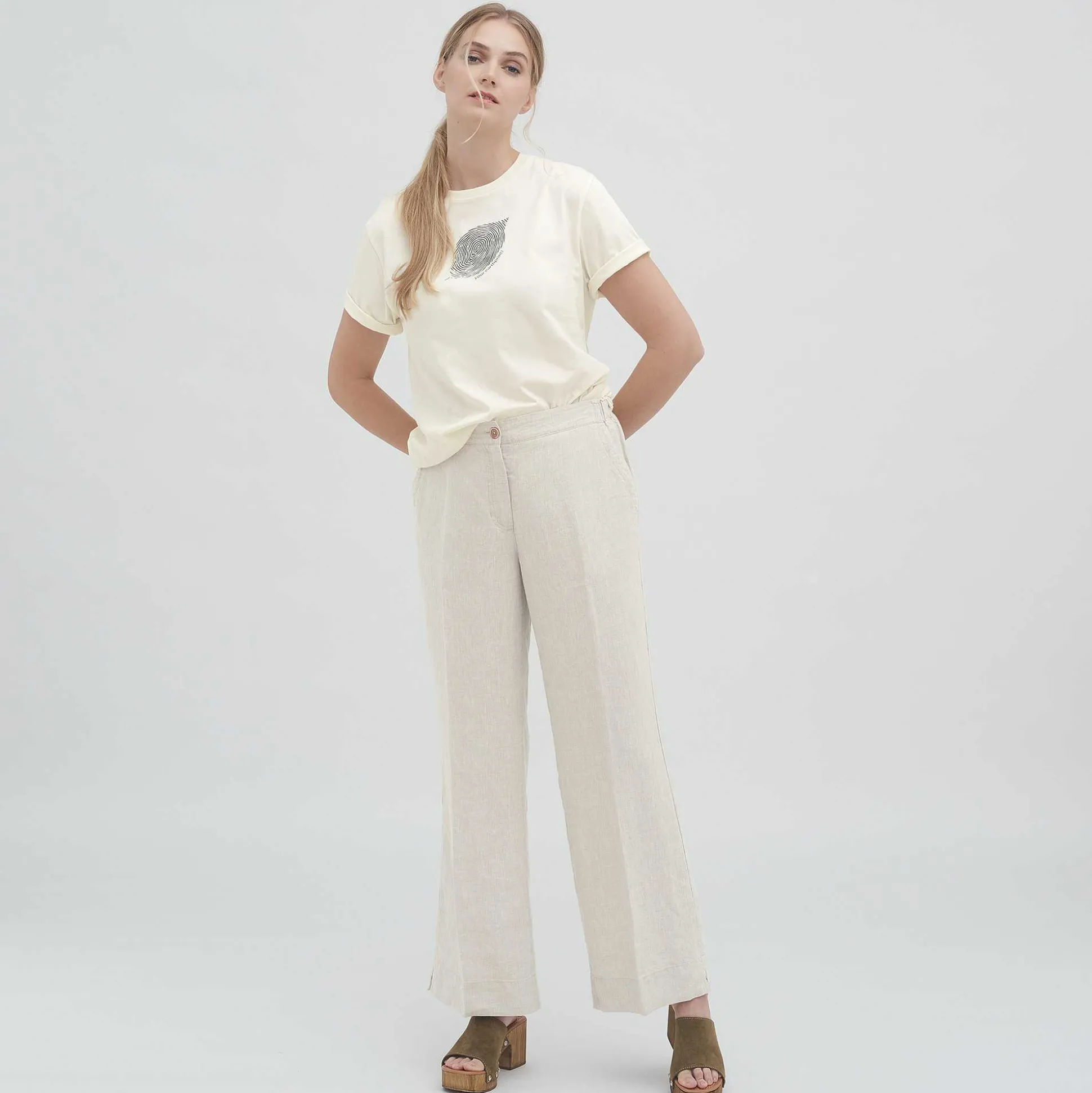 LIVING CRAFTS Ophelia - Leinenhose Naturliches Leinen Clearance