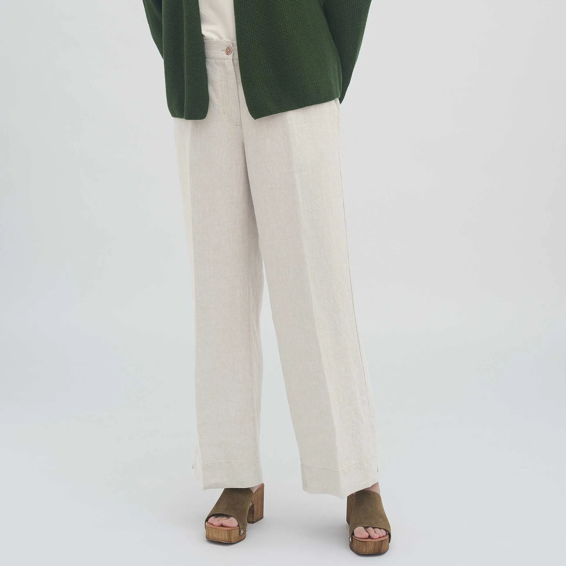LIVING CRAFTS Ophelia - Leinenhose Naturliches Leinen Clearance
