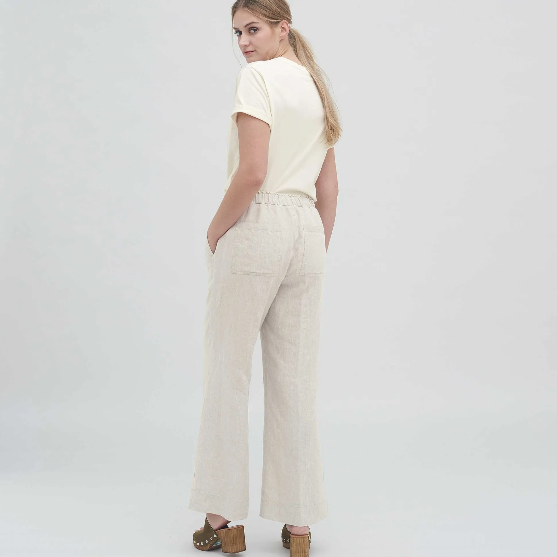 LIVING CRAFTS Ophelia - Leinenhose Naturliches Leinen Clearance