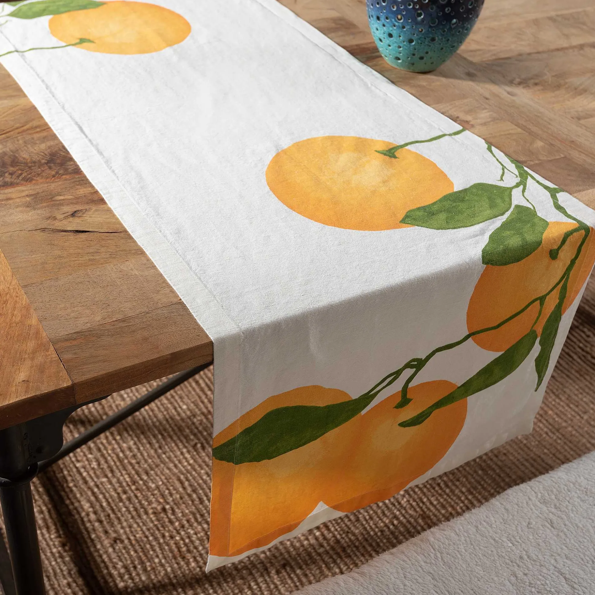 LIVING CRAFTS Oregano – Tischlaufer Orange Hot