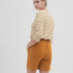 LIVING CRAFTS Orsina - Bermudashorts Dunkler Bernstein Cheap