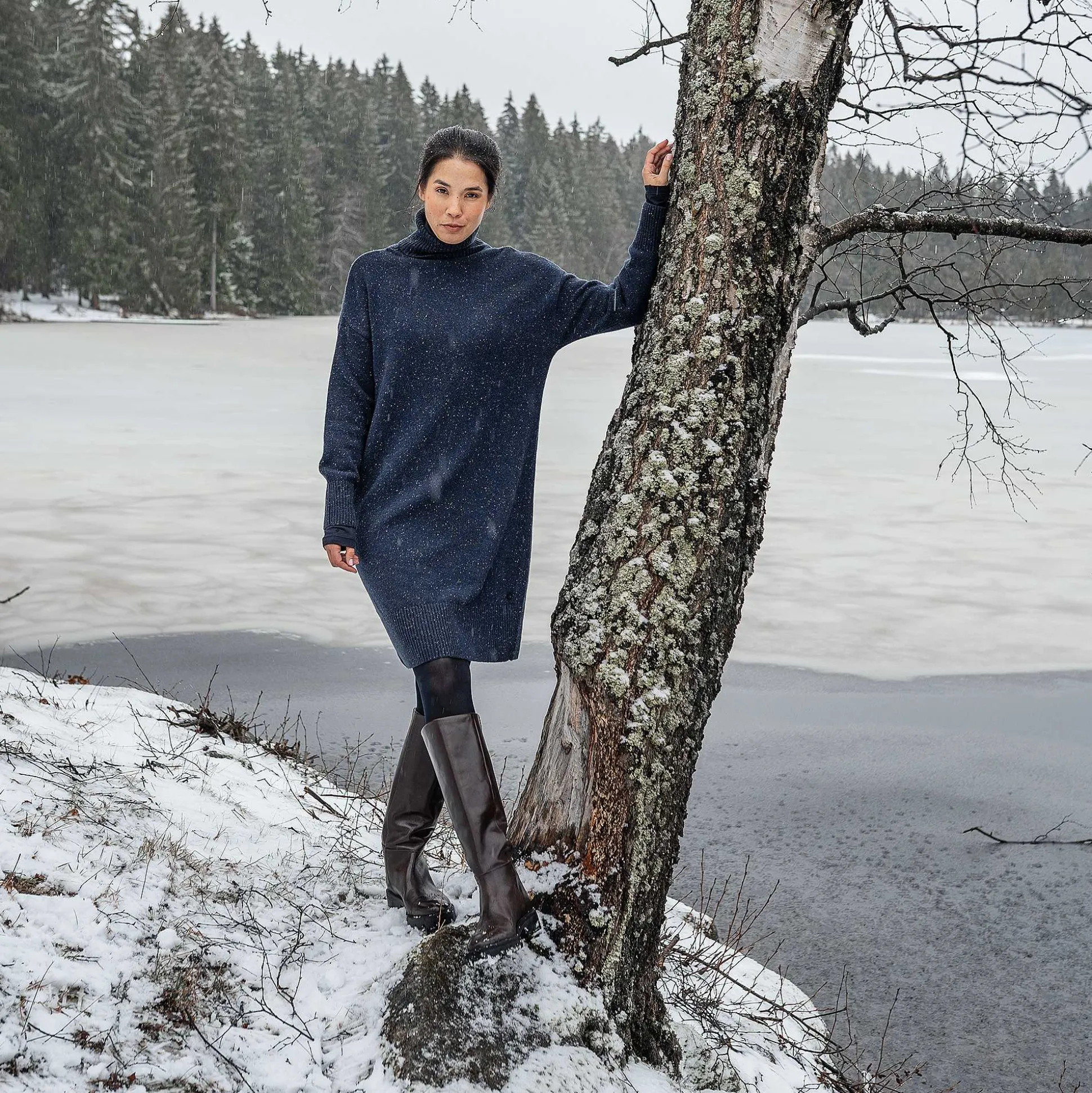 LIVING CRAFTS Pacifica - Kleid Tintenblau Outlet