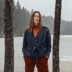 LIVING CRAFTS Pacita - Kimonojacke Tintenblau Flash Sale