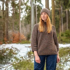 LIVING CRAFTS Padme - Pullover Tintenblau/Rost Sale