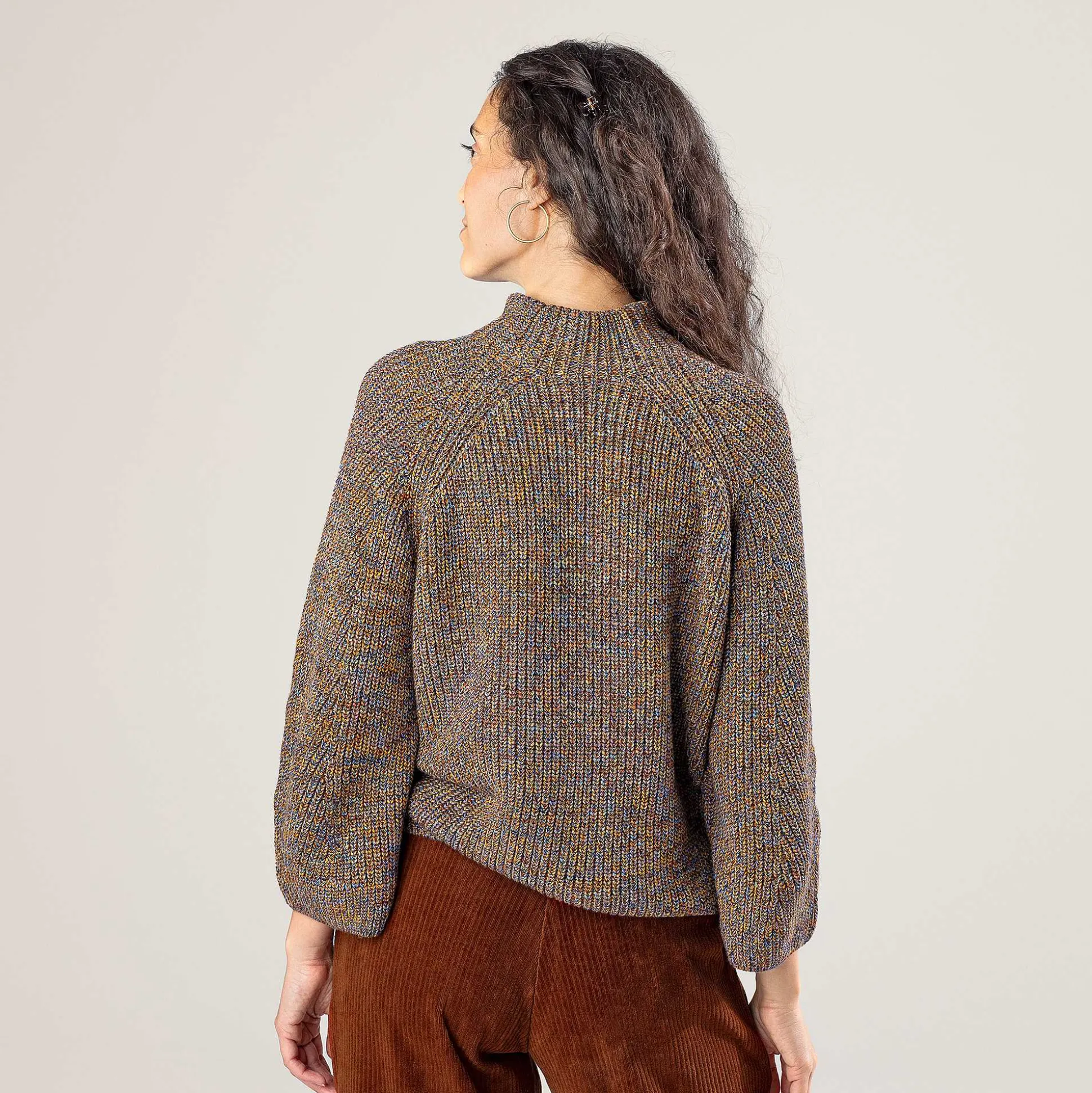 LIVING CRAFTS Padme - Pullover Tintenblau/Rost Sale