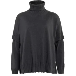 LIVING CRAFTS Paisley - Poncho Schwarz Shop