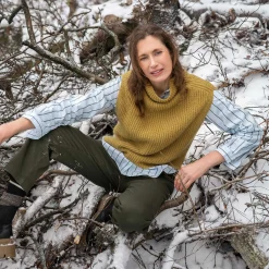 LIVING CRAFTS Pamelina - Weste Honig Best Sale
