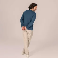 LIVING CRAFTS Paolo - Henley-Shirt Mitternacht New