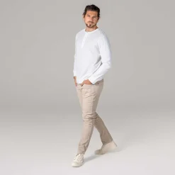 LIVING CRAFTS Paolo - Henley-Shirt Ekru Clearance