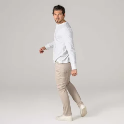 LIVING CRAFTS Paolo - Henley-Shirt Ekru Clearance